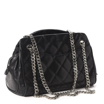 Chanel Lambskin Bijoux Chain Shopping Tote Black 3 of 10