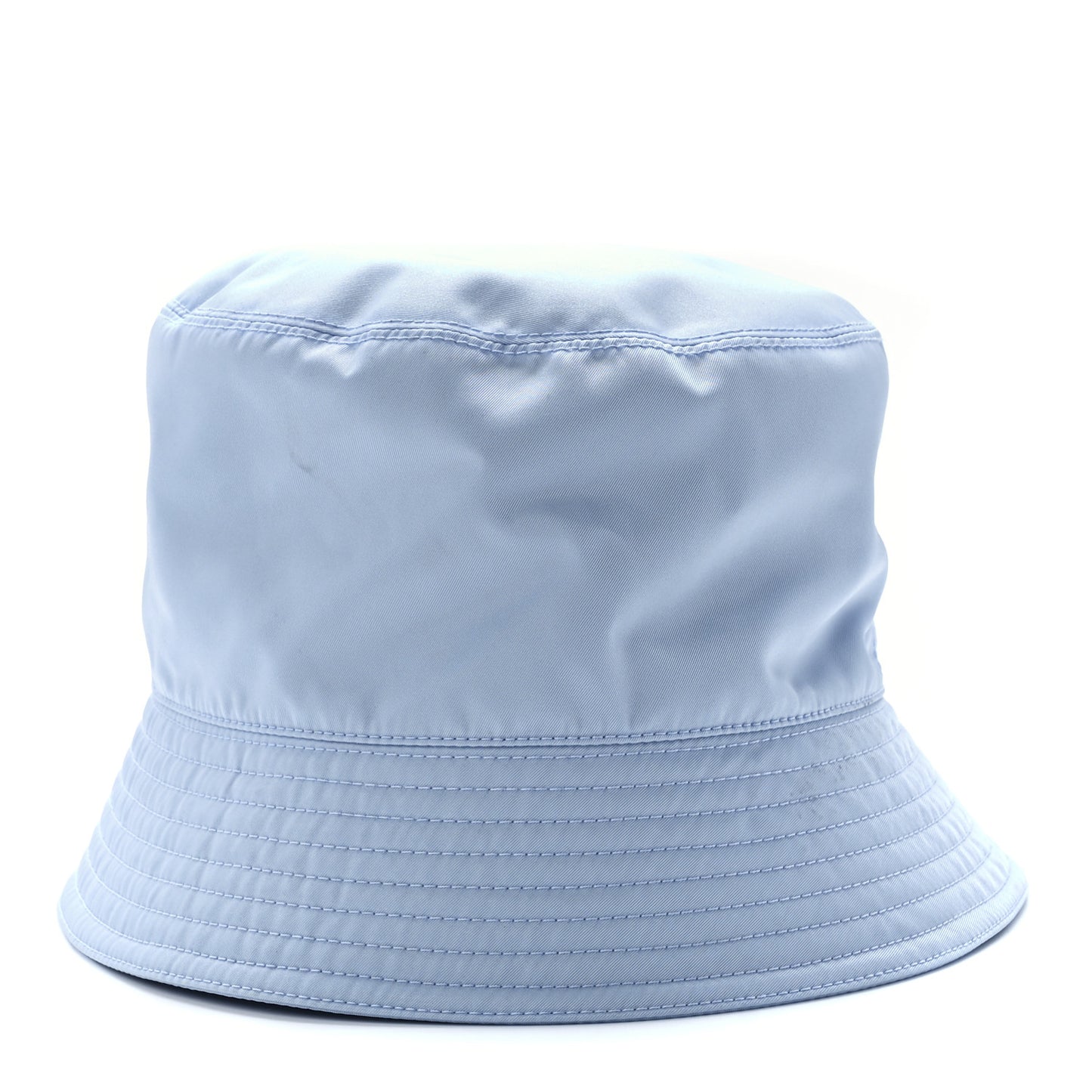 Re-Nylon Metal Triangle Logo Womens Bucket Hat L Fiordaliso