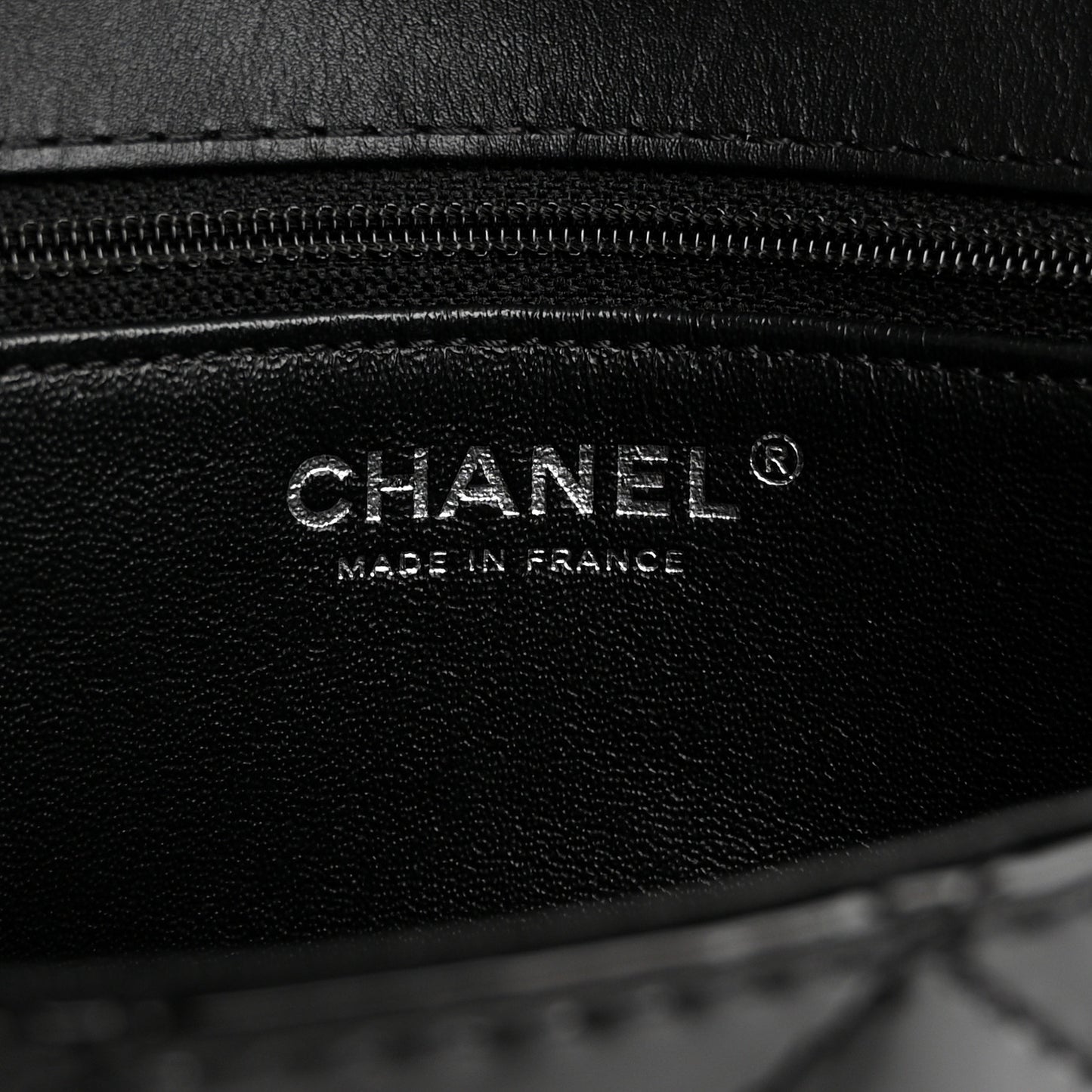 Patent Calfskin Quilted Reissue 2.55 Clutch So Black