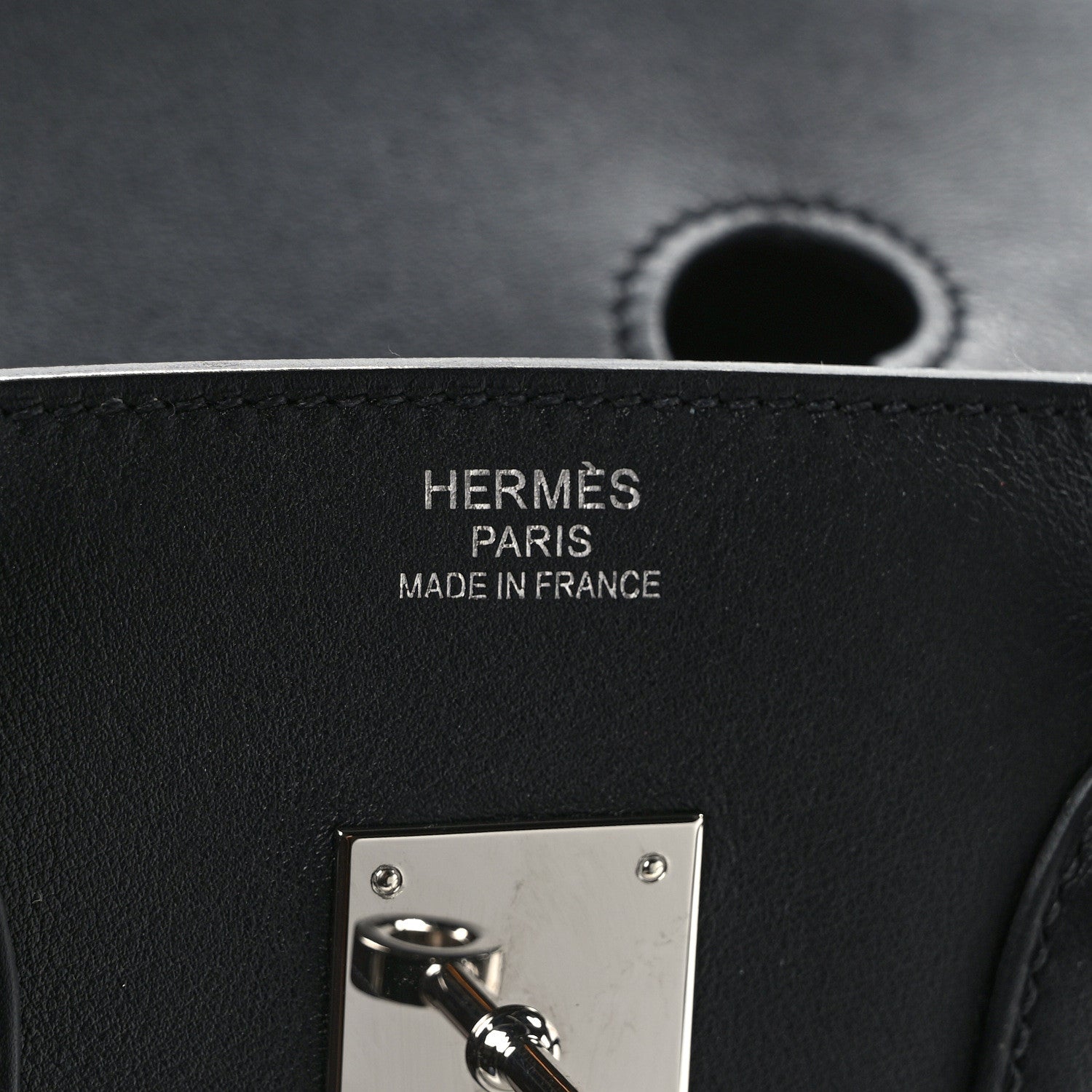 Hermes Swift Twill H Fray Fray Birkin 35 Black Ecru 5 of 10