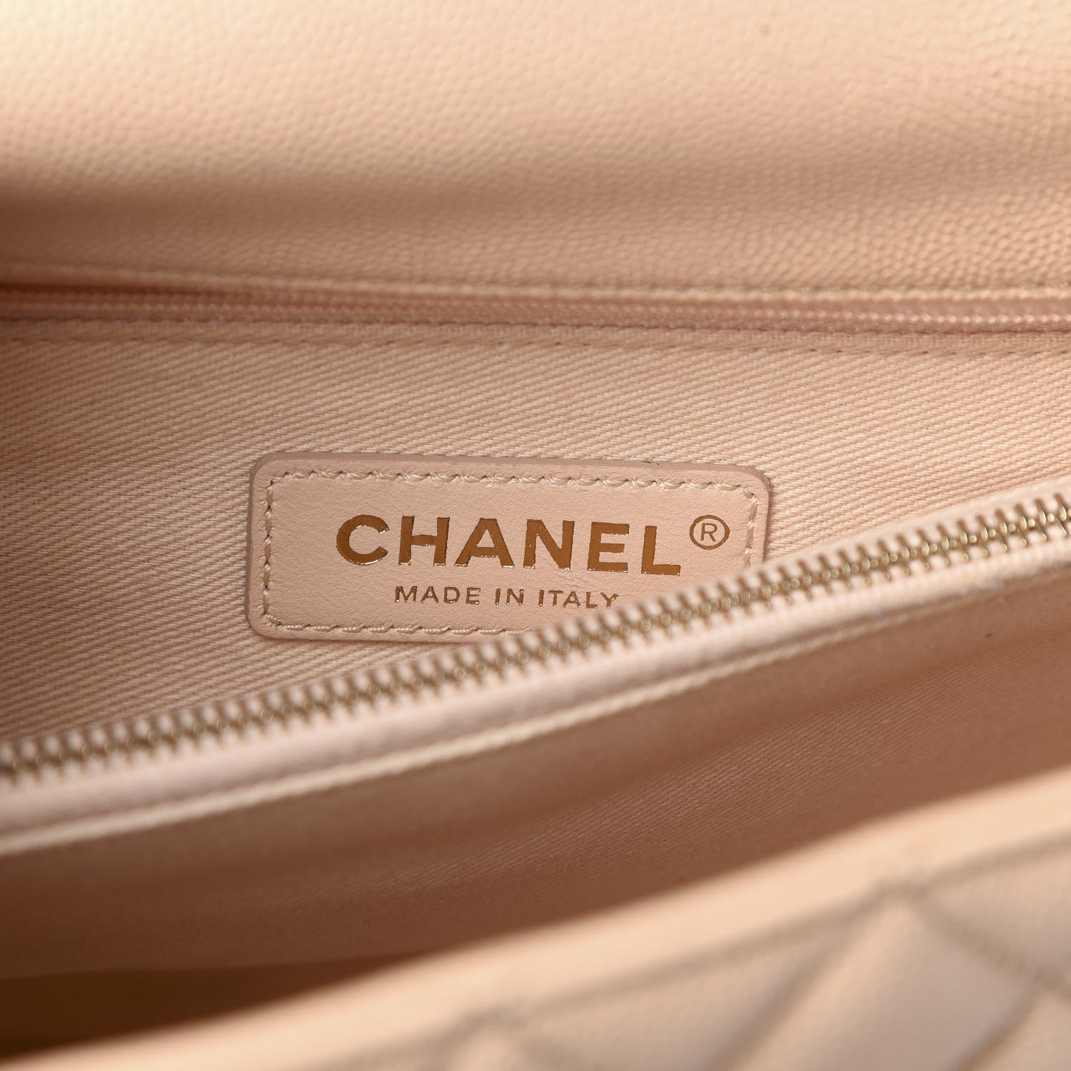 Chanel Caviar Quilted Small Coco Handle Flap Beige 6 of 12