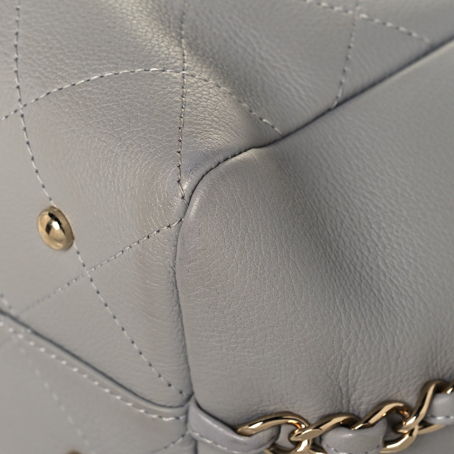 Bullskin Stitched Medium Shopping Bag Grey