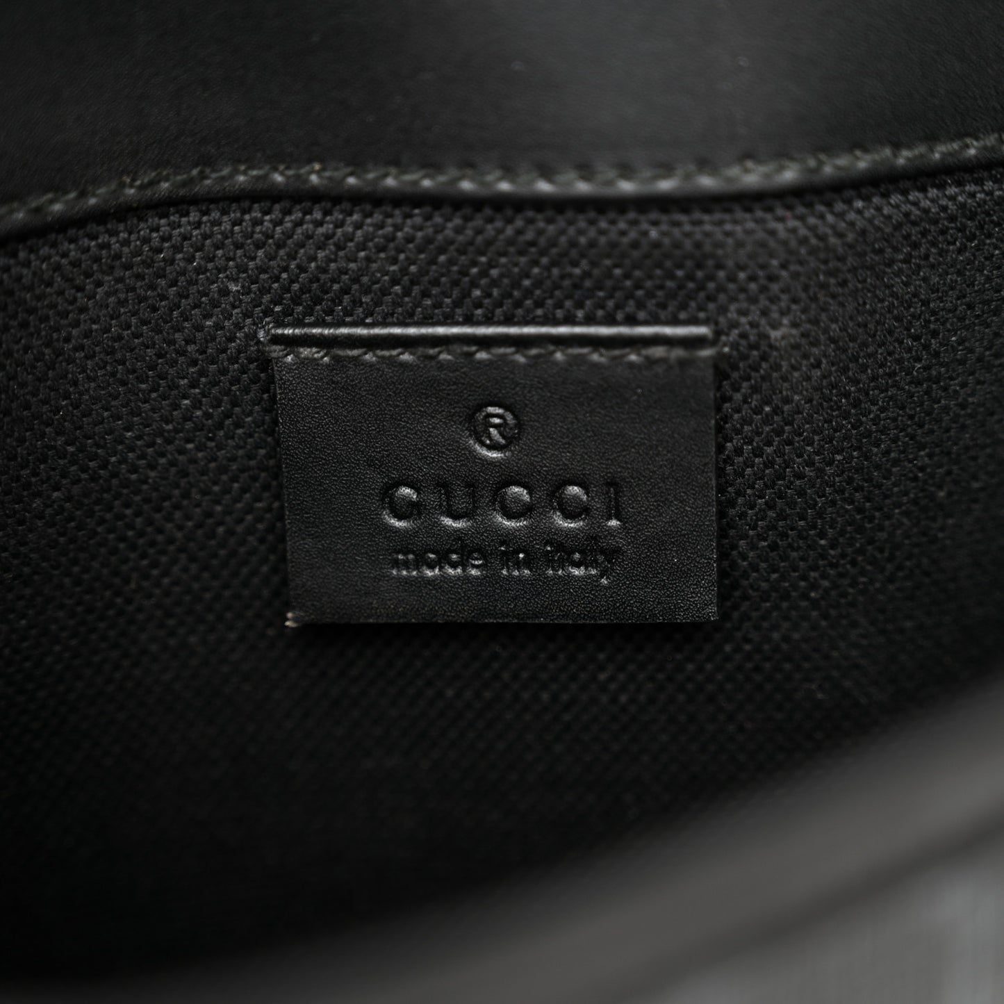 GG Supreme Monogram Web Slim Belt Bag Black Grey