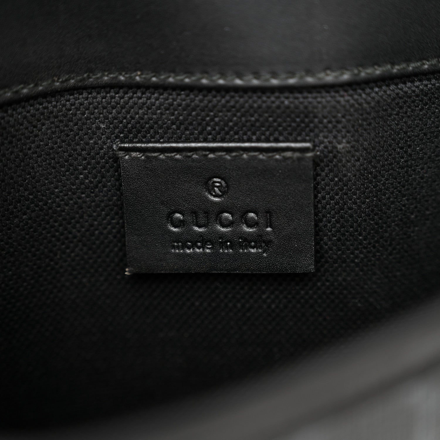 Gucci GG Supreme Monogram Web Slim Belt Bag Black Grey 6 of 11