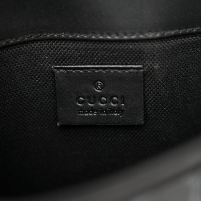 Gucci GG Supreme Monogram Web Slim Belt Bag Black Grey 6 of 11