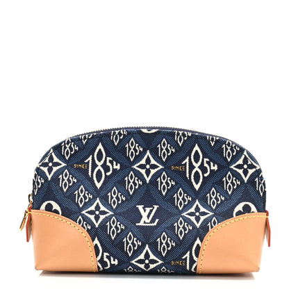 Louis Vuitton Jacquard Since 1854 Cosmetic Pouch PM Blue 1 of 8