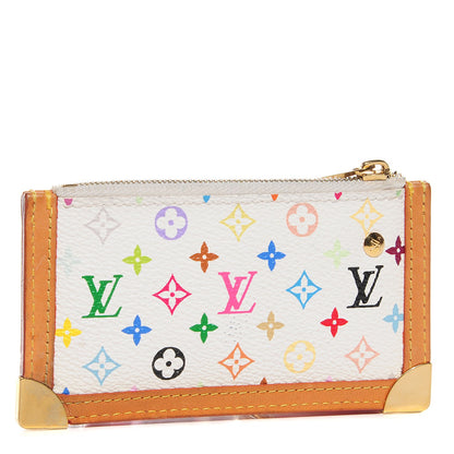 Louis Vuitton Monogram Multicolor Key Pouch White 3 of 7