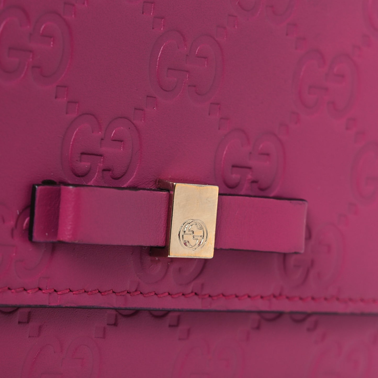 Guccissima Signature Bowy Continental Wallet Peonia Flower