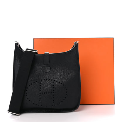 Hermes Taurillon Clemence Evelyne III GM Black 11 of 11
