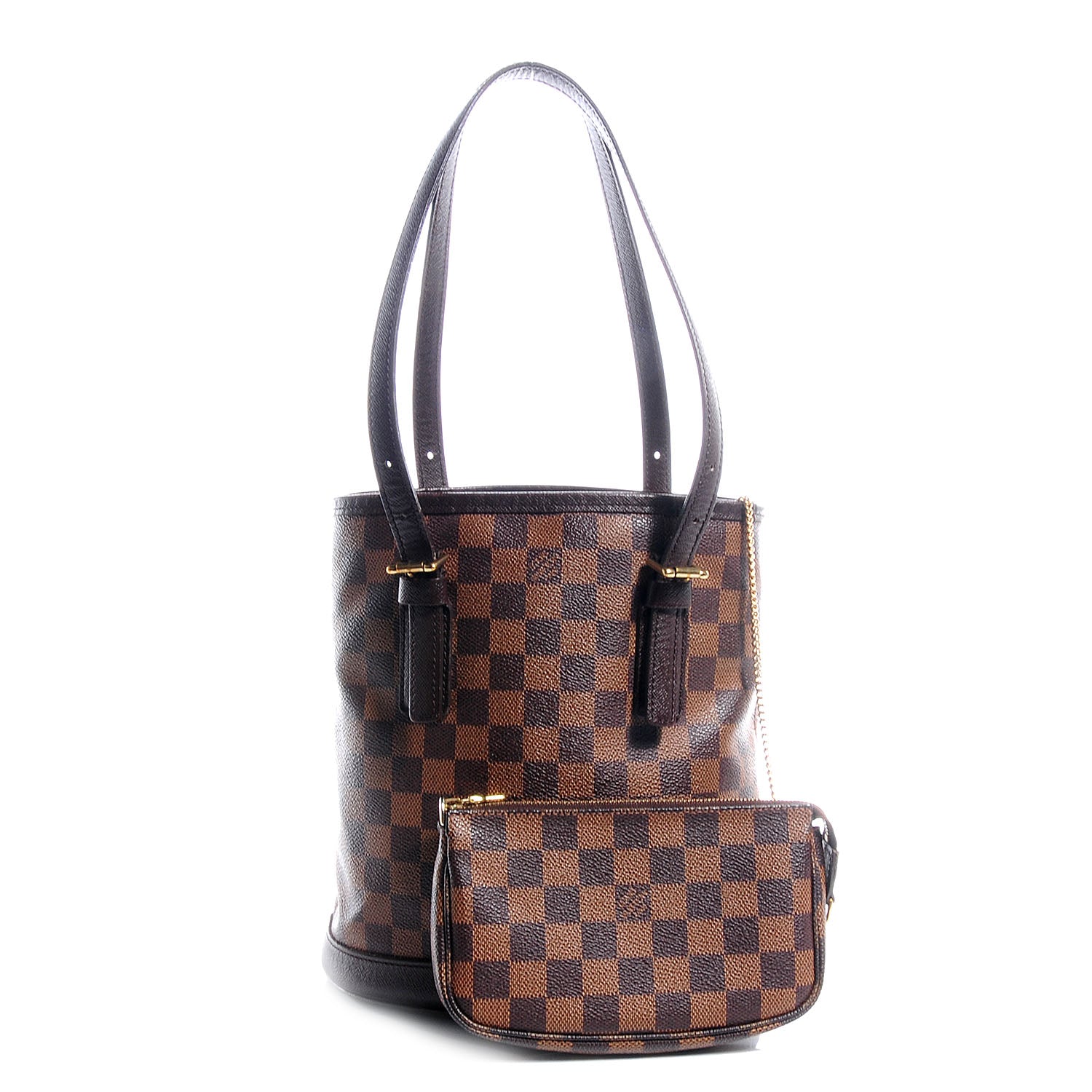 Louis Vuitton Damier Ebene Marais Bucket 23 3 of 8