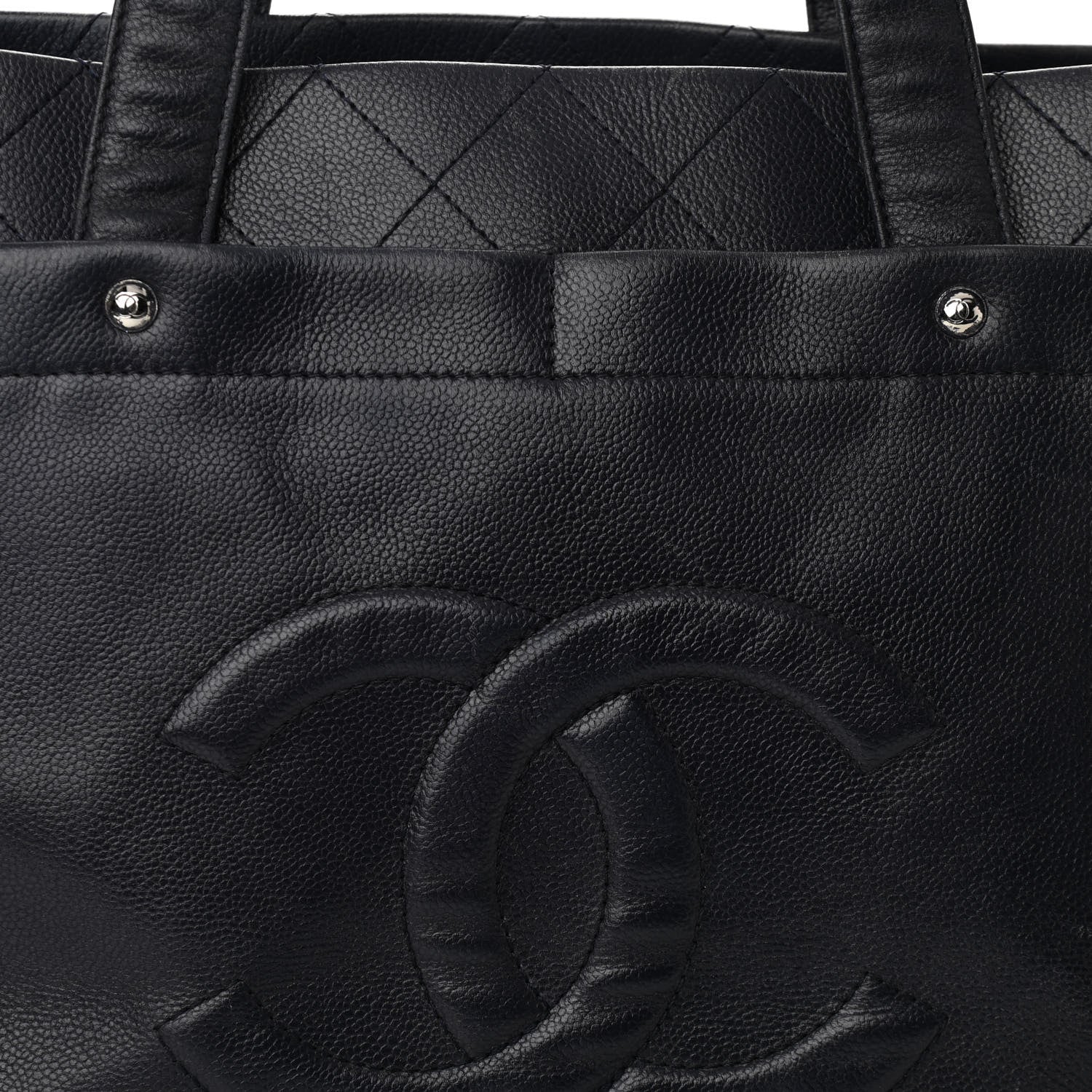 Chanel Caviar Executive Cerf Shopper Tote Navy 8 of 13