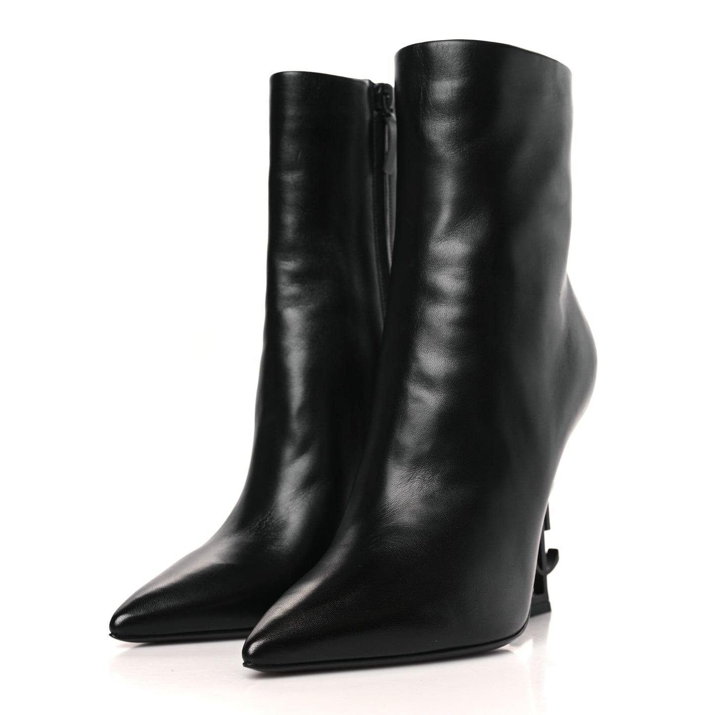 Calfskin Opyum Ankle Boots 37.5 Black