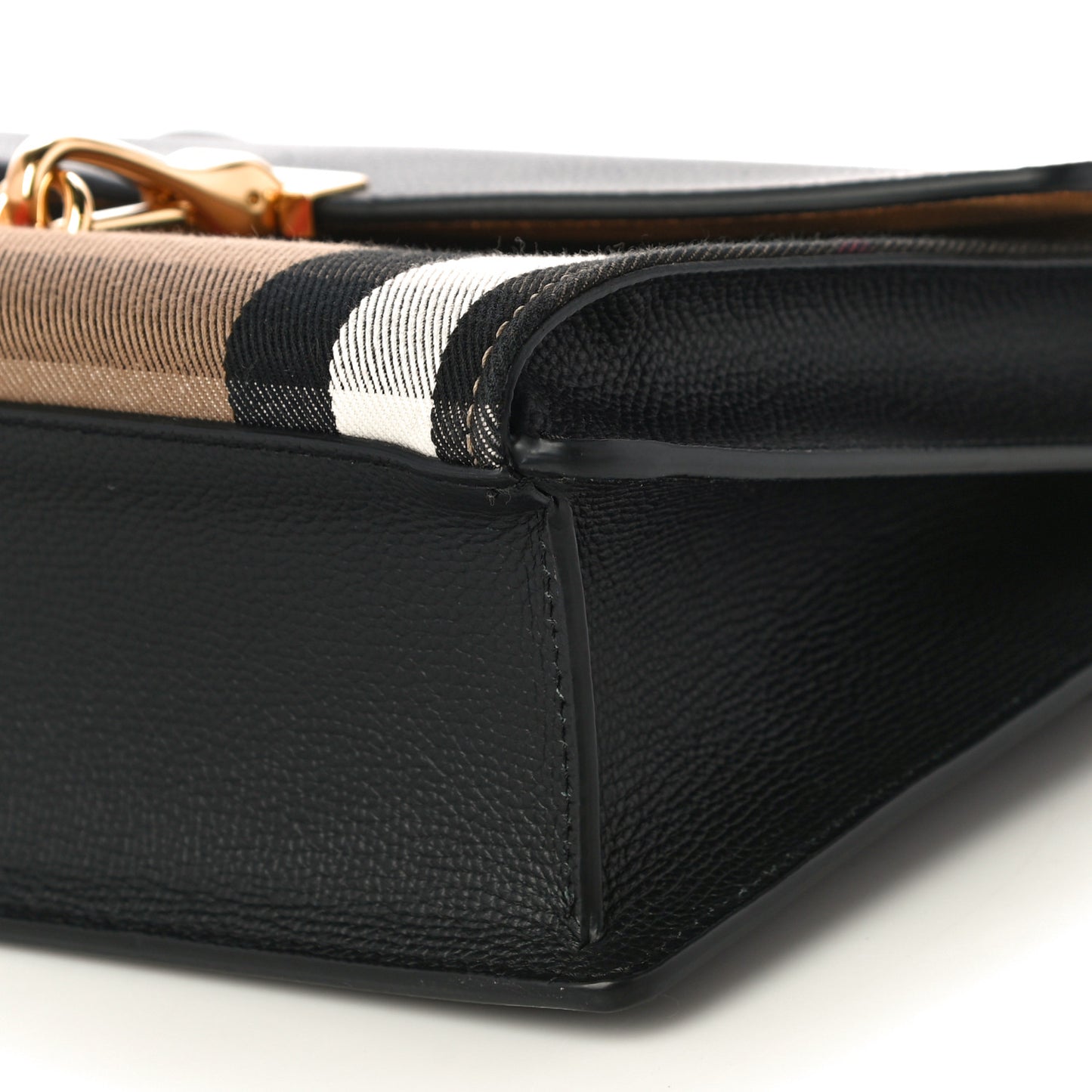 Derby Calfskin House Check Small Macken Crossbody Bag Black