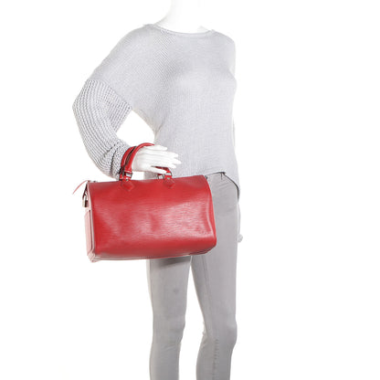 Louis Vuitton Epi Speedy 30 Rouge 2 of 7