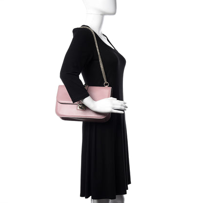 Valentino Garavani Vitello Medium Glam Lock Rockstud Flap Water Rose 2 of 11