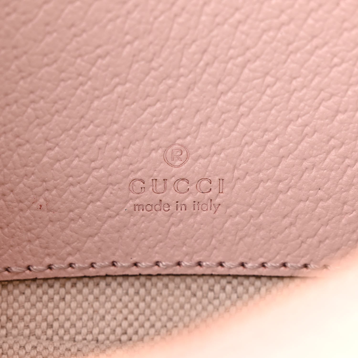 Gucci Monogram Jumbo GG Textured Dollar Calfskin Mini Ophidia Half Moon Hobo Beige Perfect Pink 6 of 12