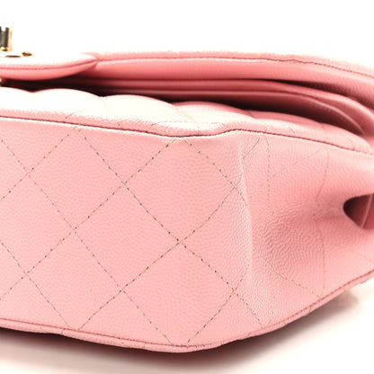 Chanel Caviar Quilted Small Double Flap Pink 9 of 10