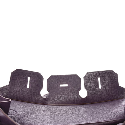 Hermes Taurillon Clemence JPG Birkin 42 Raisin 17 of 56