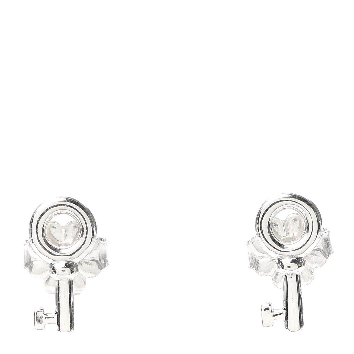 Sterling Silver Key Earrings