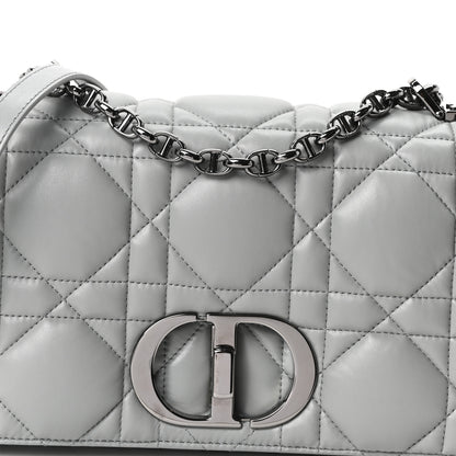 Christian Dior Calfskin Macrocannage Medium Caro Bag Iron Grey 8 of 10