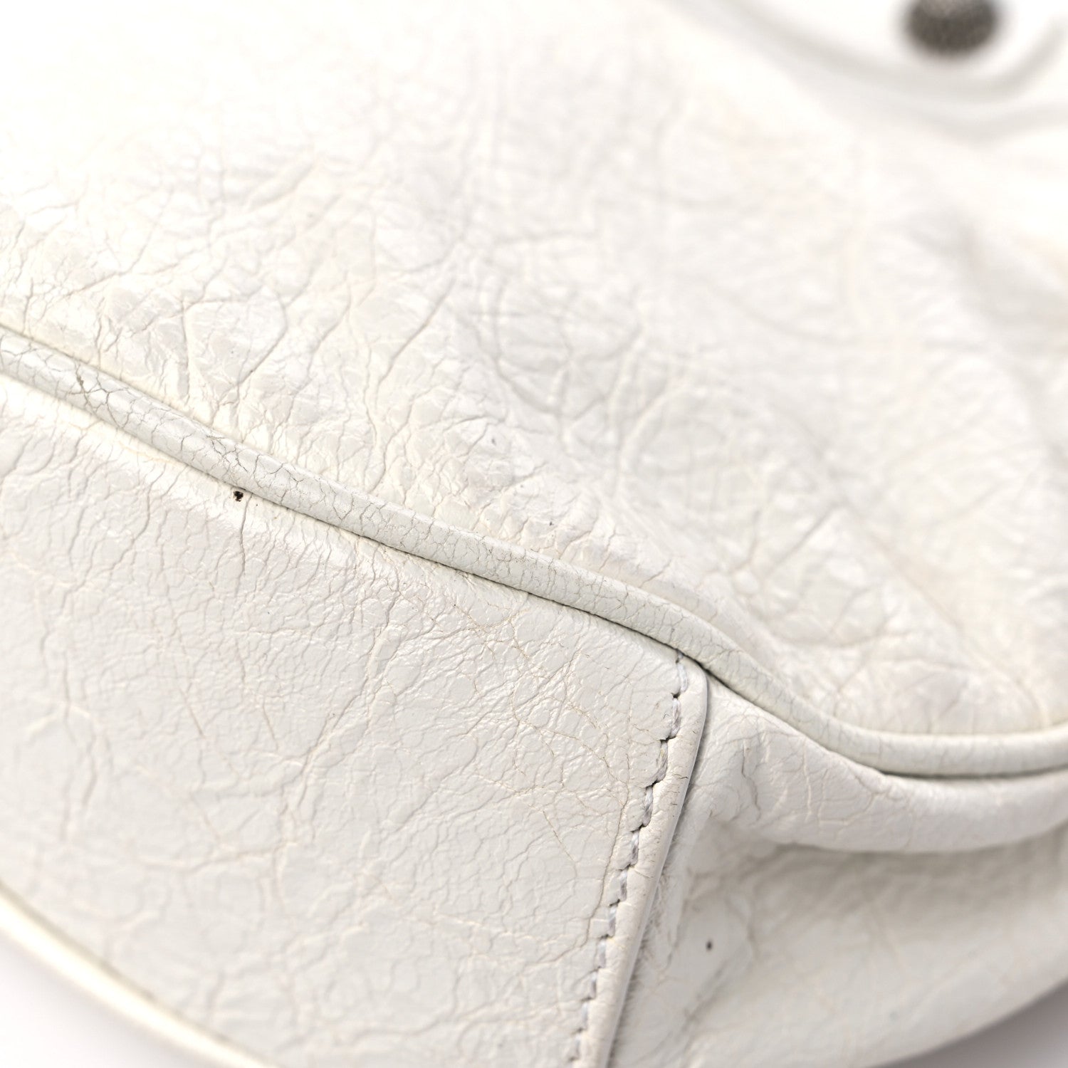 Balenciaga Agneau Arena Le Cagole Shoulder Bag XS Optic White 12 of 20
