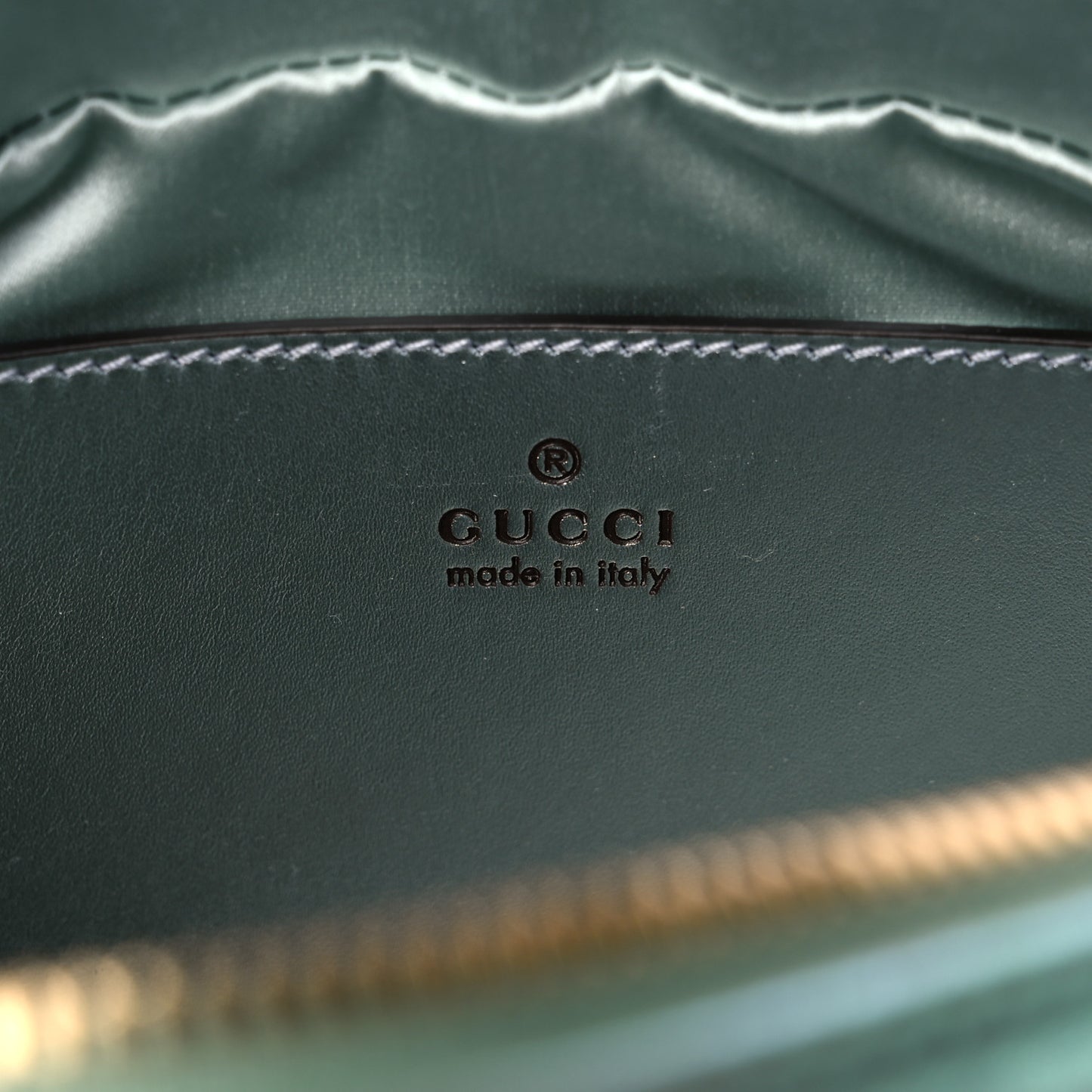 Iridescent Nappa Chevron Matelasse Small GG Marmont Chain Shoulder Bag Iridescent Salvy Green