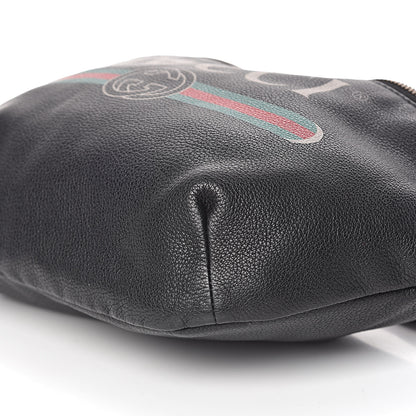 Gucci Grained Calfskin Logo Belt Bag Black 12 of 12