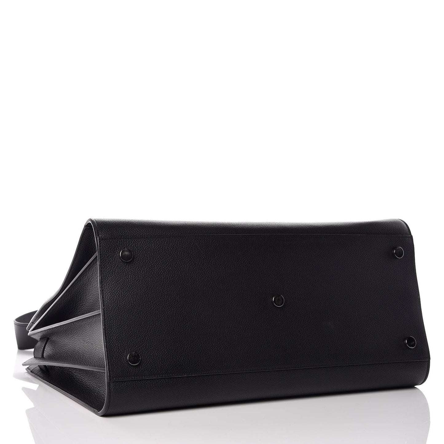 Grained Calfskin Large Sac De Jour Carryall Black