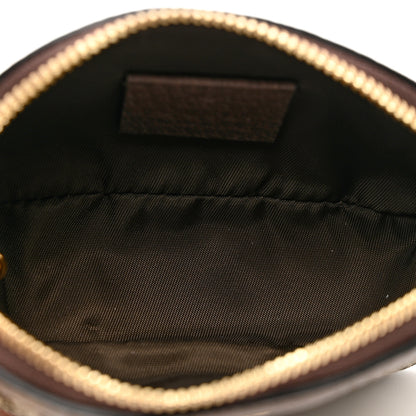 Gucci GG Supreme Monogram Web Ophidia Dome Key Pouch Beige New Acero 4 of 6