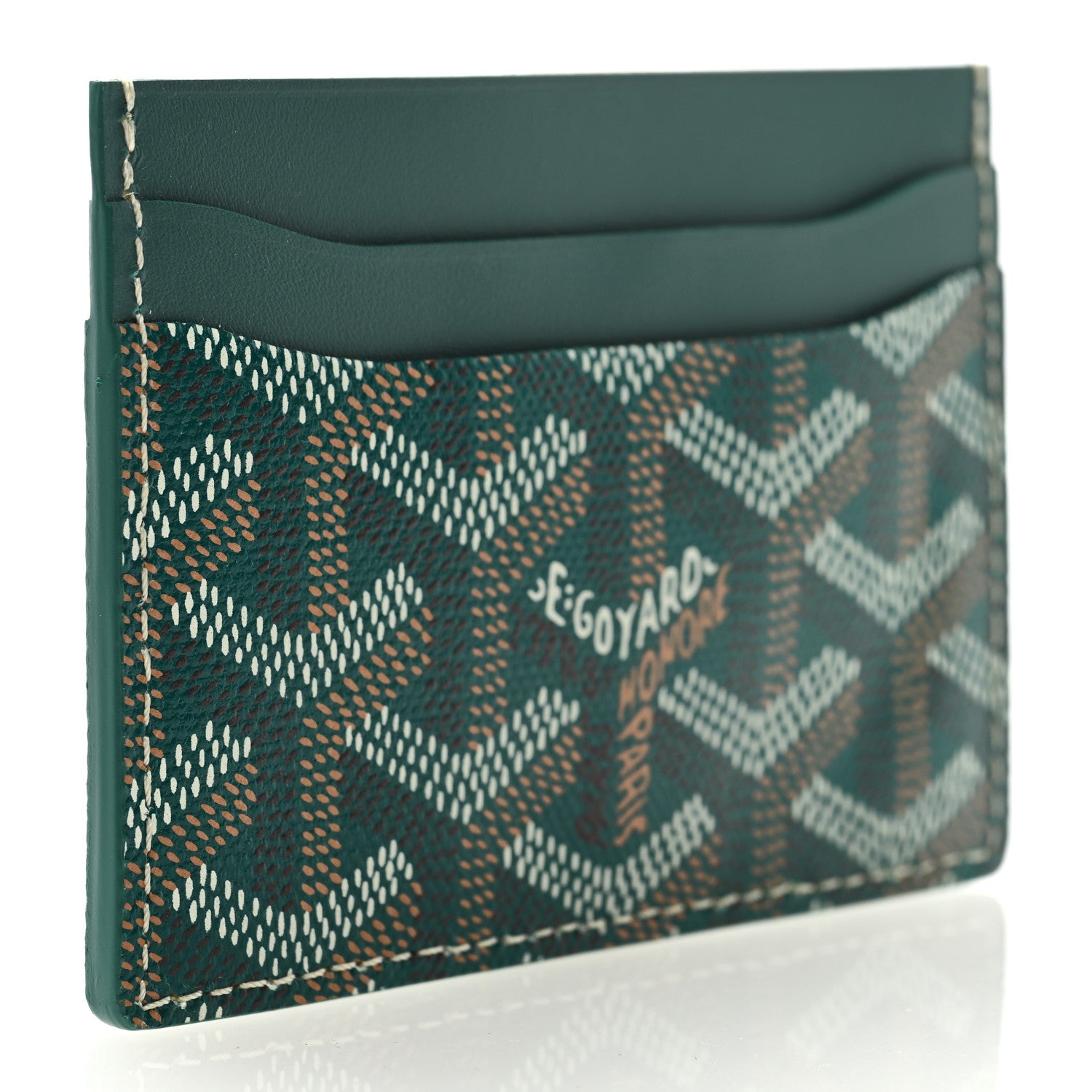 Goyard Goyardine Saint Sulpice Card Holder Green 3 of 7