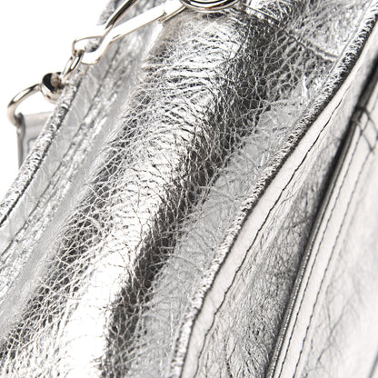 Balenciaga Metallic Calfskin XXS Bazar Shopper Tote Silver Hardware 8 of 11