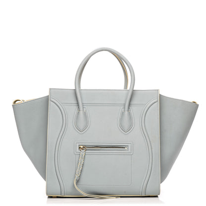 Celine Baby Grained Calfskin Medium Phantom Luggage Cloud 1 of 8