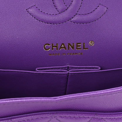 Chanel Caviar Quilted Small Double Flap Dark Purple 6 of 10