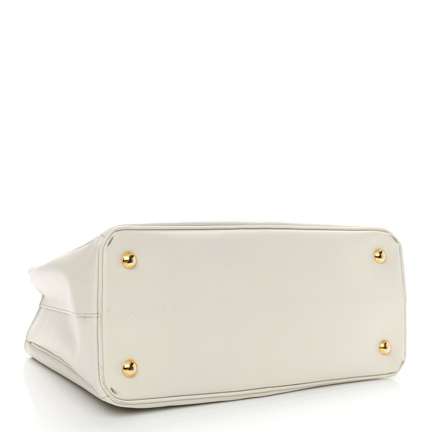 Saffiano Medium Galleria Double Zip Tote Talco