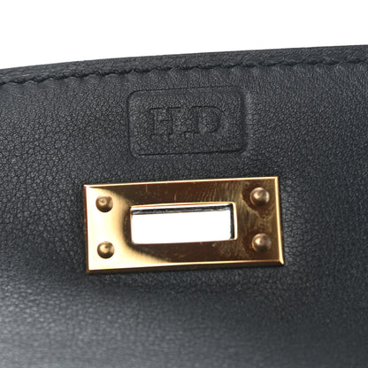 Hermes Swift Kelly Pochette Clutch Black 7 of 9