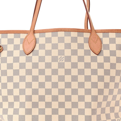 Louis Vuitton Damier Azur Neo Neverfull MM Rose Ballerine 9 of 16