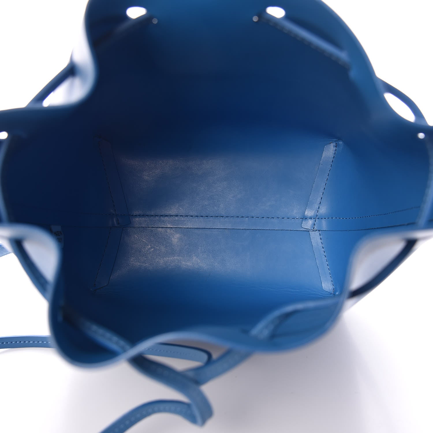 Mansur Gavriel Calfskin Mini Bucket Bag Sea Blue 5 of 9