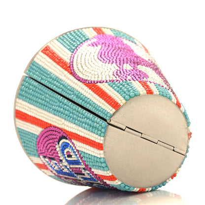 Judith Leiber Crystal Frozen Drink Ice Cold Minaudiere Clutch Pink Multicolor 4 of 11