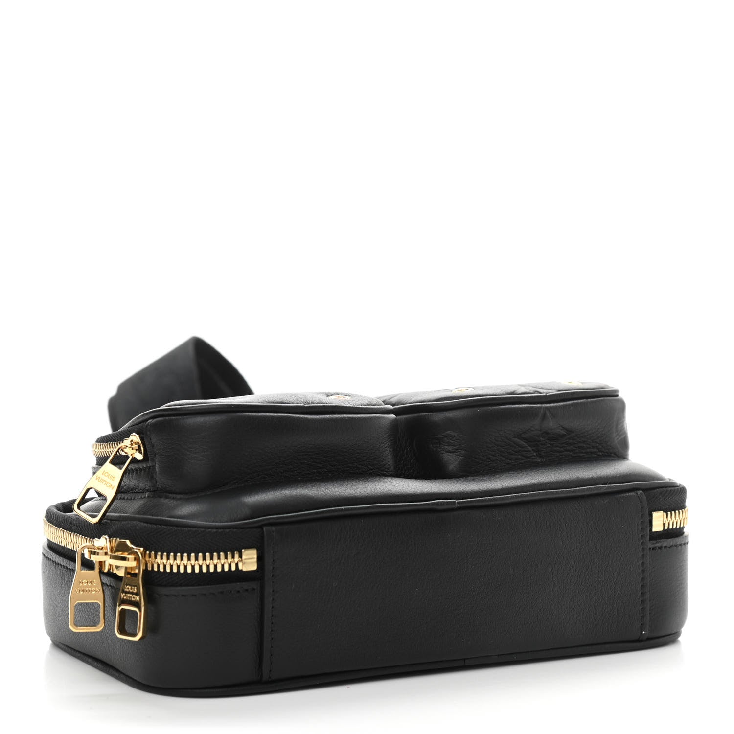 Louis Vuitton Calfskin Monogram Embossed Utility Crossbody Black 5 of 13