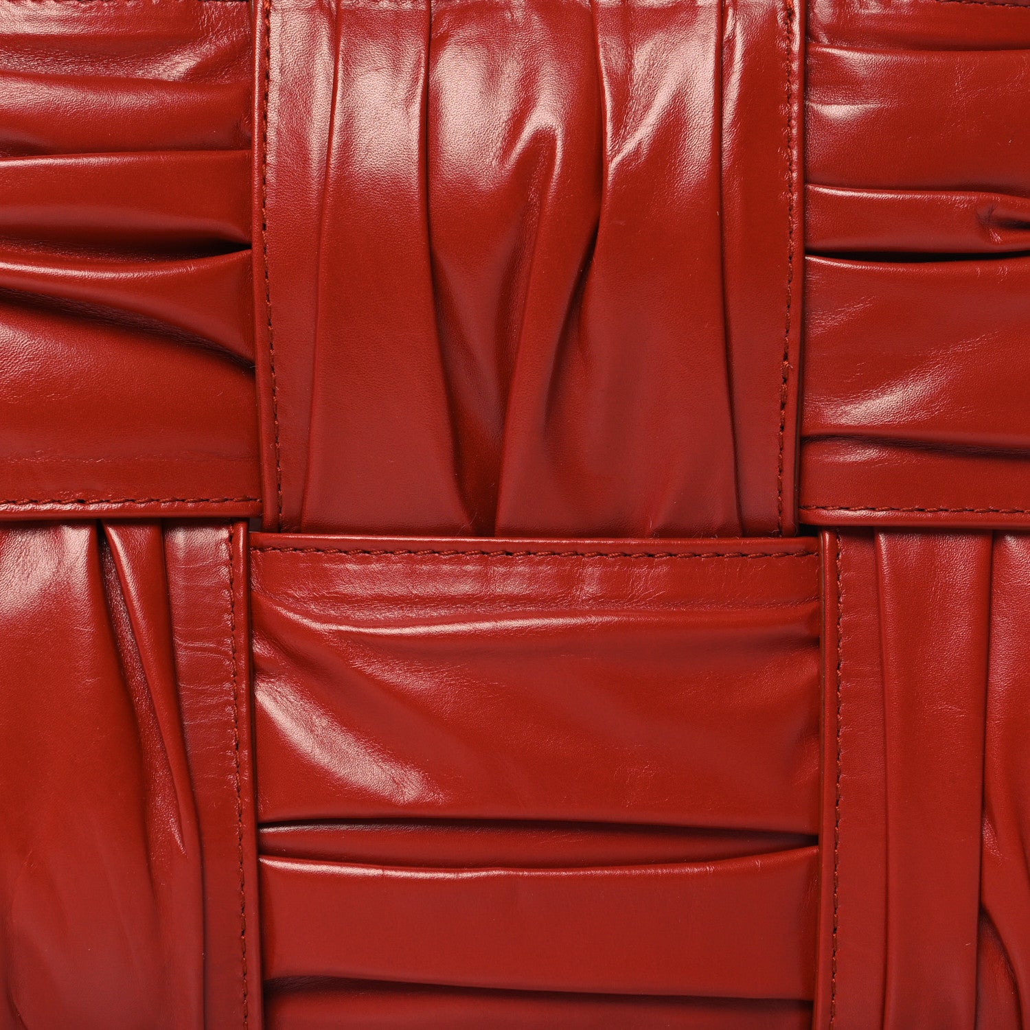 Bottega Veneta Foulard Intrecciato Pleated Mini Arco Tote Red 8 of 10