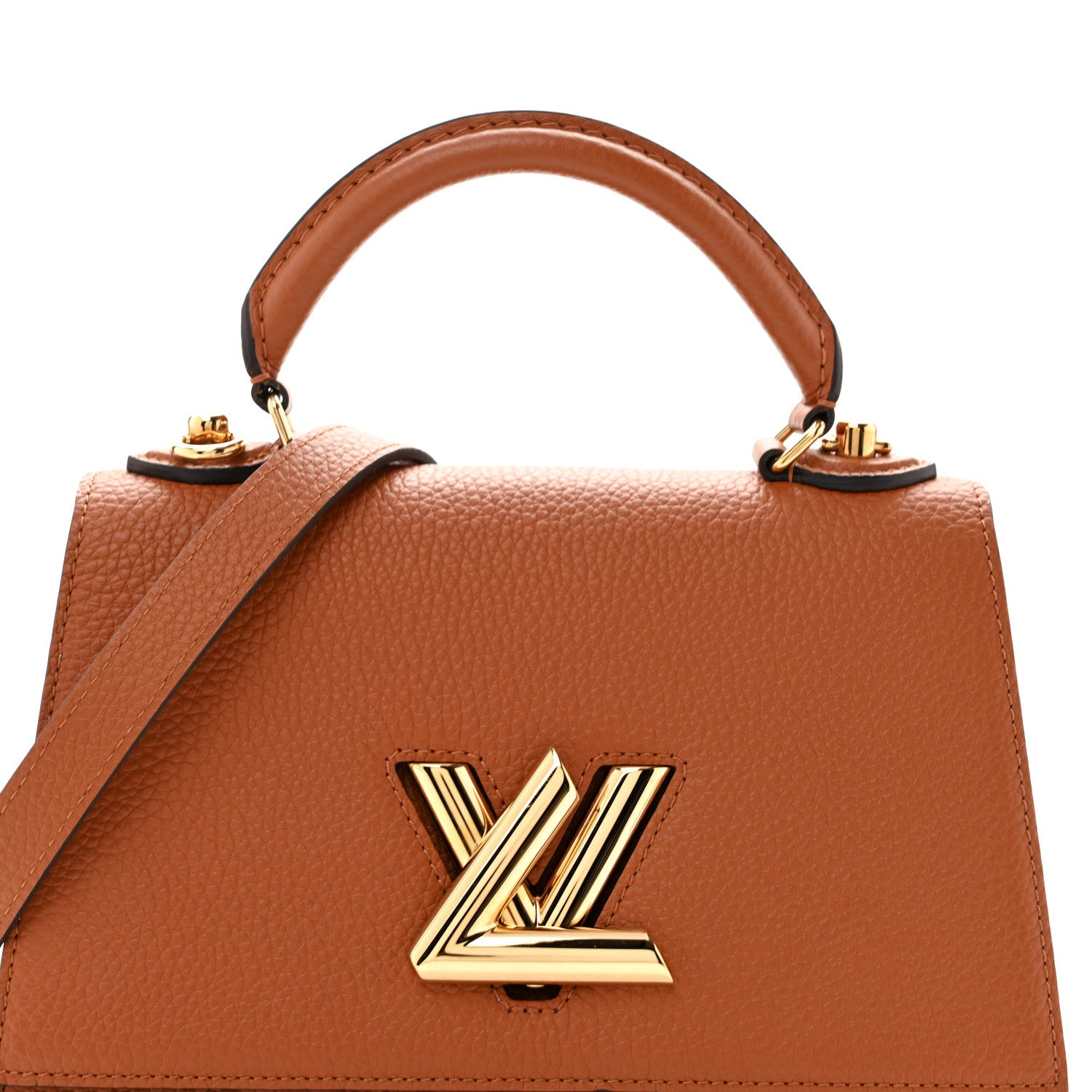 ルイヴィトン Louis Vuitton Taurillon Twist One Handle PM Caramel 1940721