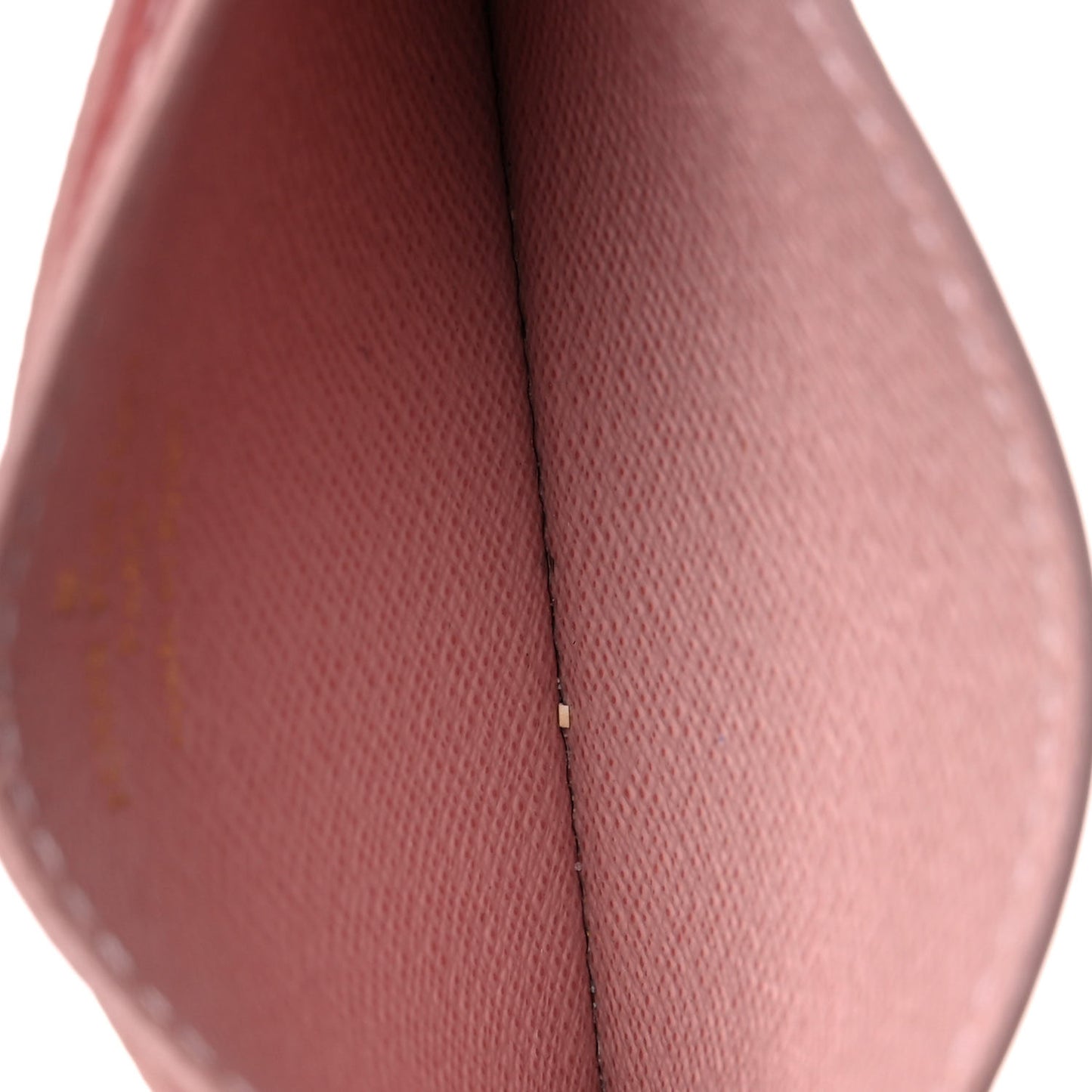 Damier Ebene Studded Card Holder Rose Ballerine