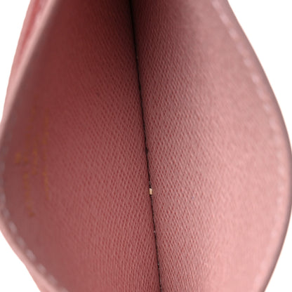 Louis Vuitton Damier Ebene Studded Card Holder Rose Ballerine 5 of 11