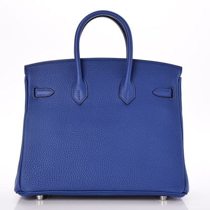 Hermes Togo Birkin 25 Bleu Electrique 4 of 34