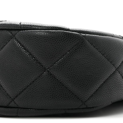 Chanel Caviar Quilted Triple Chain Hobo Black 10 of 10
