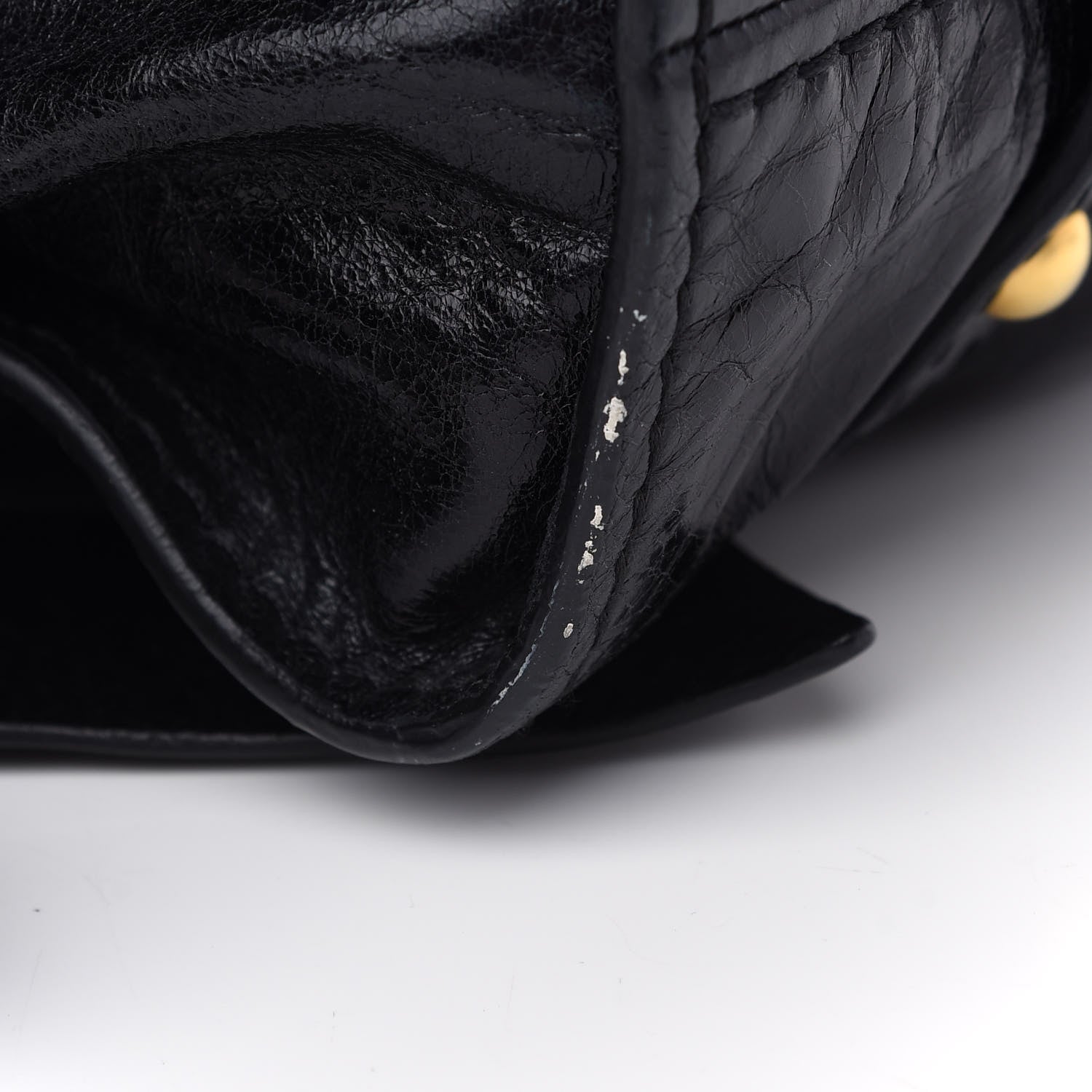 Miu Miu Vitello Drawstring Bow Satchel Black 6 of 9