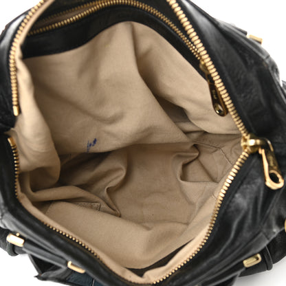 Chloe Tumbled Lambskin Small Ethel Satchel Black 5 of 14