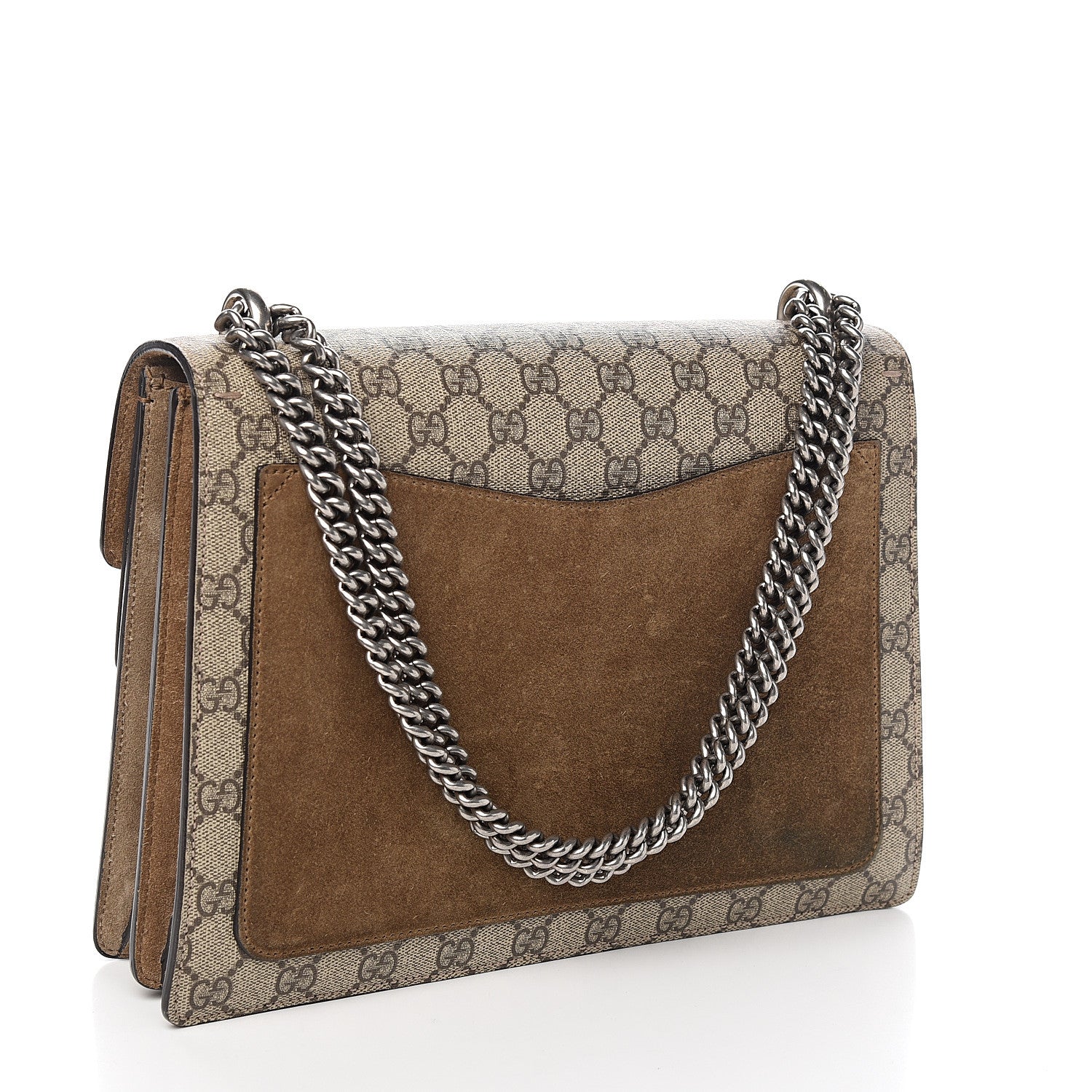 Gucci GG Supreme Monogram Medium Dionysus Shoulder Bag Taupe 2 of 10