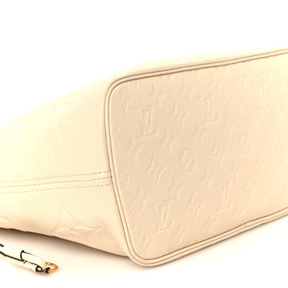 Louis Vuitton Empreinte Monogram Giant Neverfull MM Cream 11 of 12
