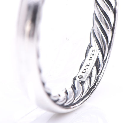 David Yurman Sterling Silver 3mm Cable Classics Band Ring 54 7 3 of 4